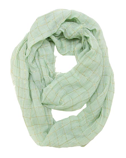 Gauze Fabric Infinity Scarf