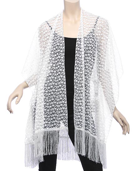 Lace Kimono with Tassel