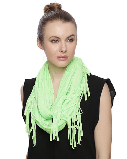 Rayon Jersey Boude W/Fringe Infinity