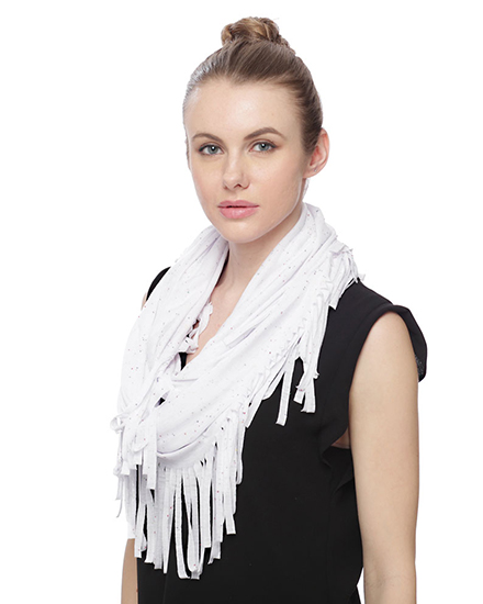Rayon Jersey Boude W/Fringe Infinity