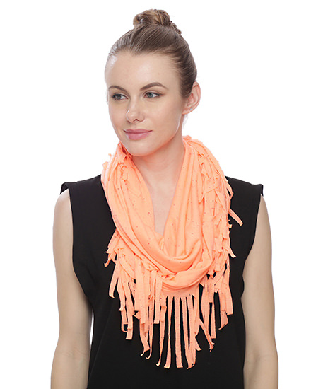 Rayon Jersey Boude W/Fringe Infinity