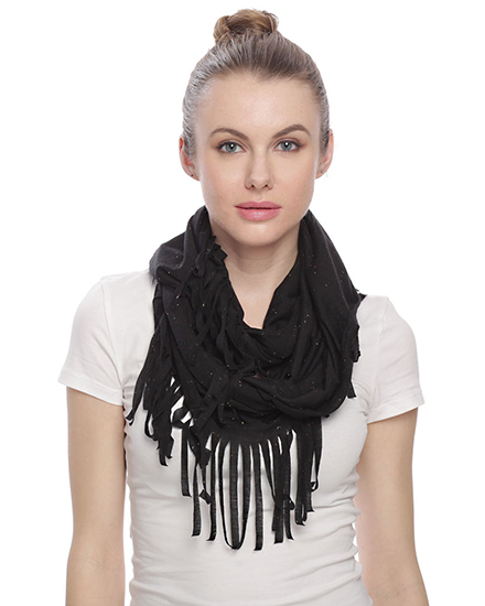 Rayon Jersey Boude W/Fringe Infinity