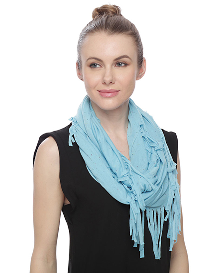 Rayon Jersey Boude W/Fringe Infinity