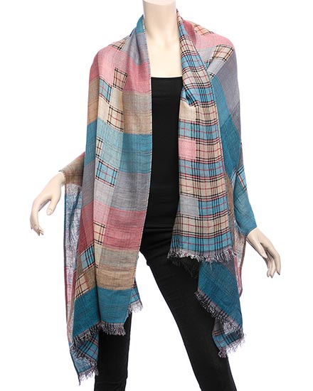 Checked Pattern Scarf