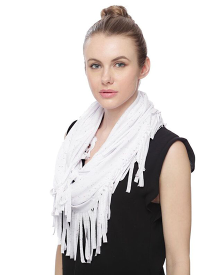 Rayon Jersey Boude W/Fringe Infinity