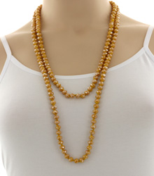 Beads Glass Long Necklace