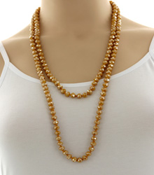 Beads Glass Long Necklace