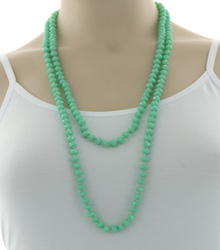 Beads Glass Long Necklace